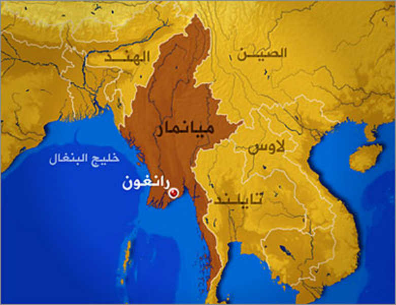 ما هي حدود دولة ميانمار ؟