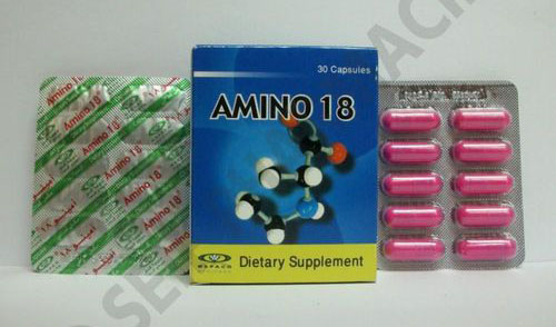 دواء أمينو ۱۸ كبسولات مكمل غذائى Amino 18 Capsules