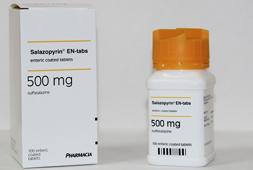 اقراص سالازوبيرين لعلاج إلتهاب الامعاء Salazopyrin Tablets