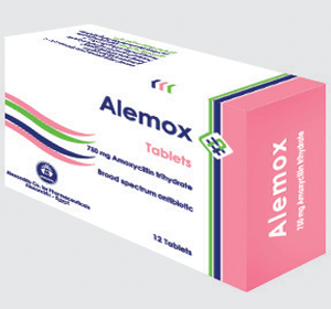 اقراص أليموكس مضاد حيوى واسع المجال Alemox Tablets